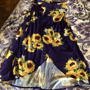 Sunflower Wrap Skirt